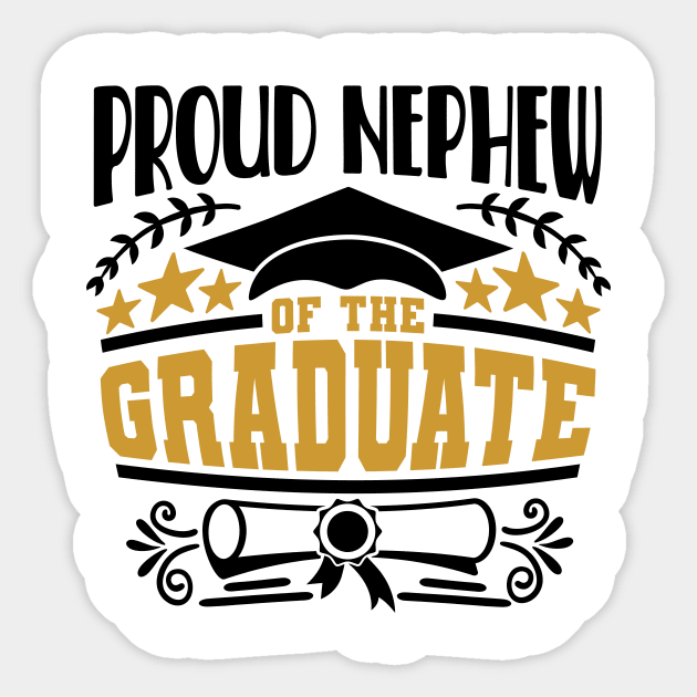 Proud Nephew Of The Graduate Graduation Gift Sticker by PurefireDesigns